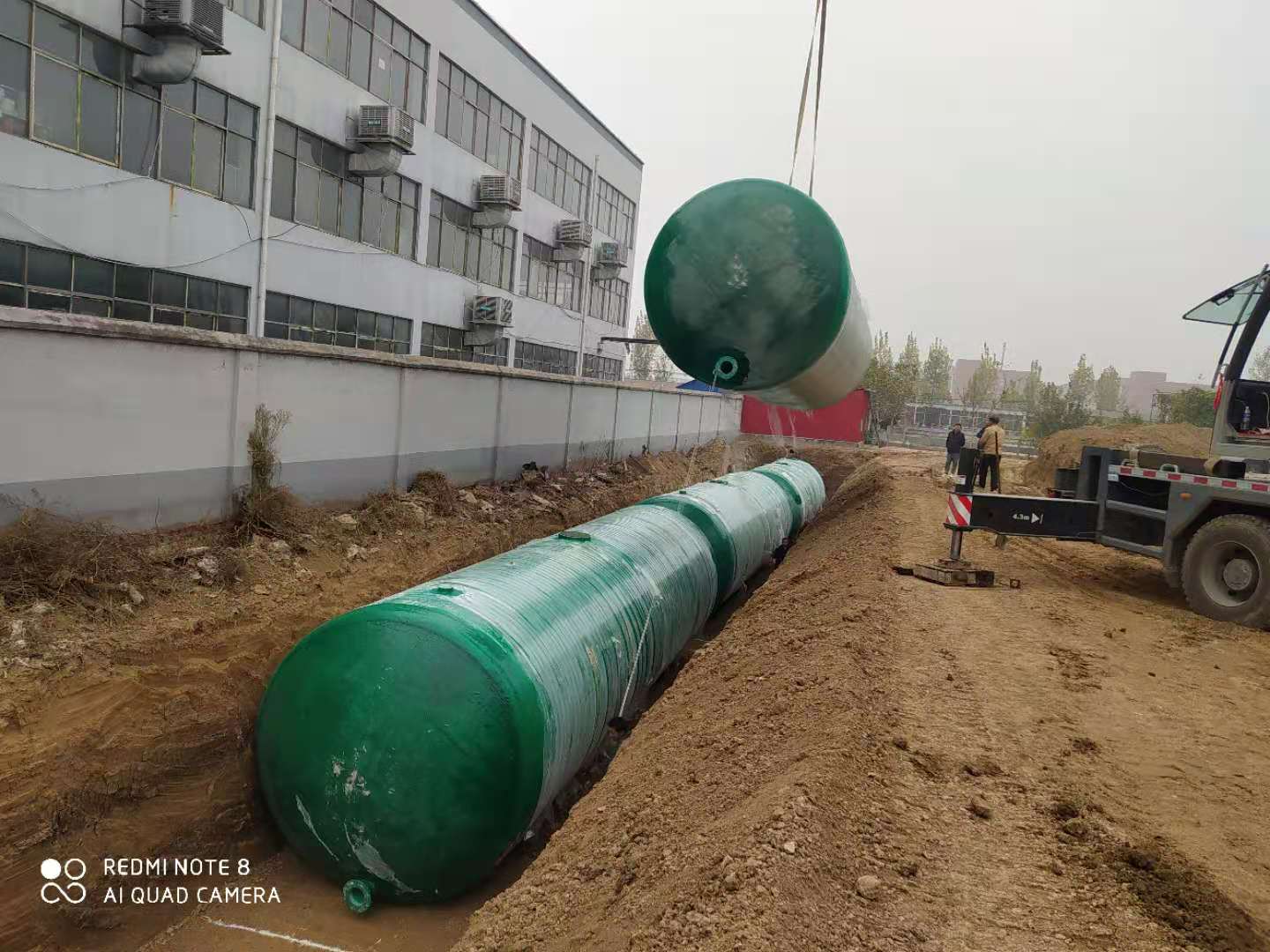 安陽玻璃鋼化糞池安裝示范點